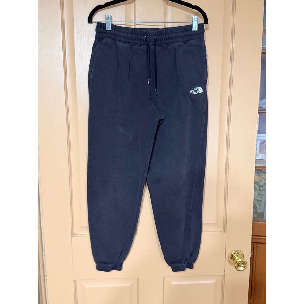 The North Face Womens Joggers Sweatpants Black Small Fleece Lined Drawstring‎